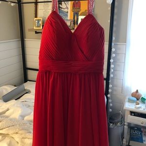 Red formal, homecoming, ball dress